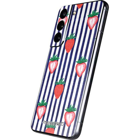 Bouffants and Broken Hearts Strawberries and Stripes Galaxy S22 Skin
